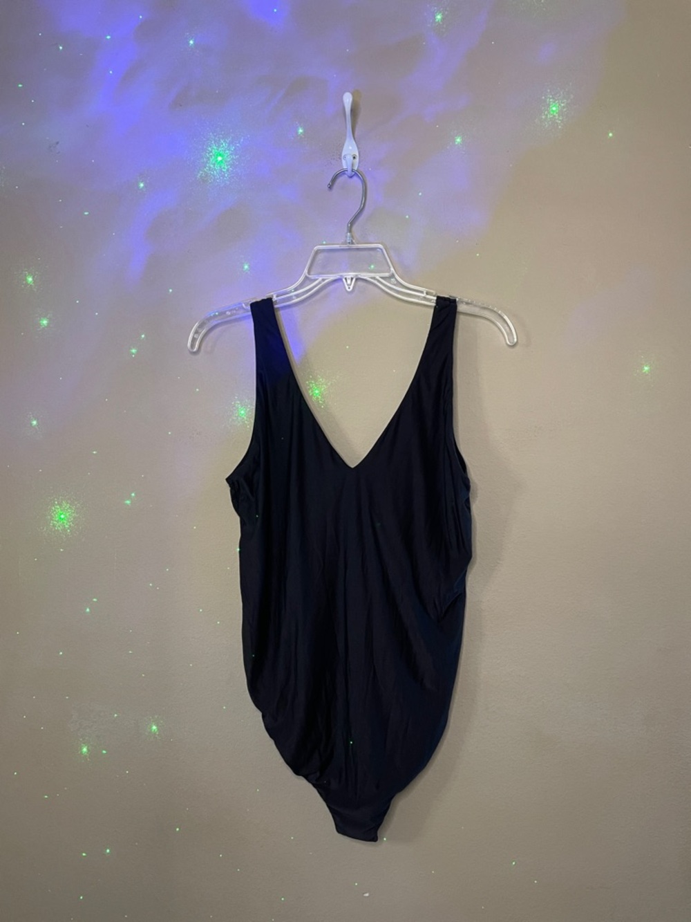 Smoothez by Aerie Classic Black V-Neck Women's Bodysuit SZ XXL